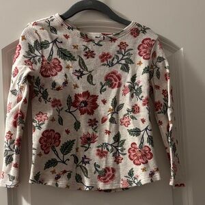 Old Navy Floral Print Long Sleeve Top